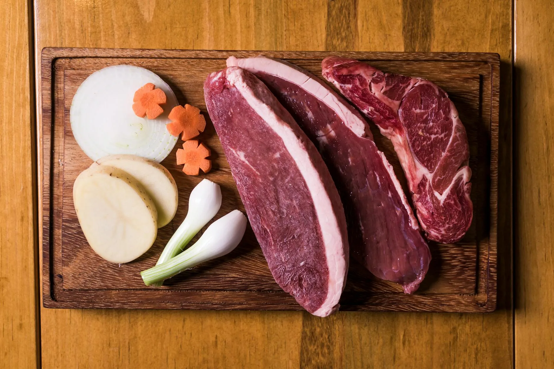 Fresh dog food with visible meat and vegetable ingredients